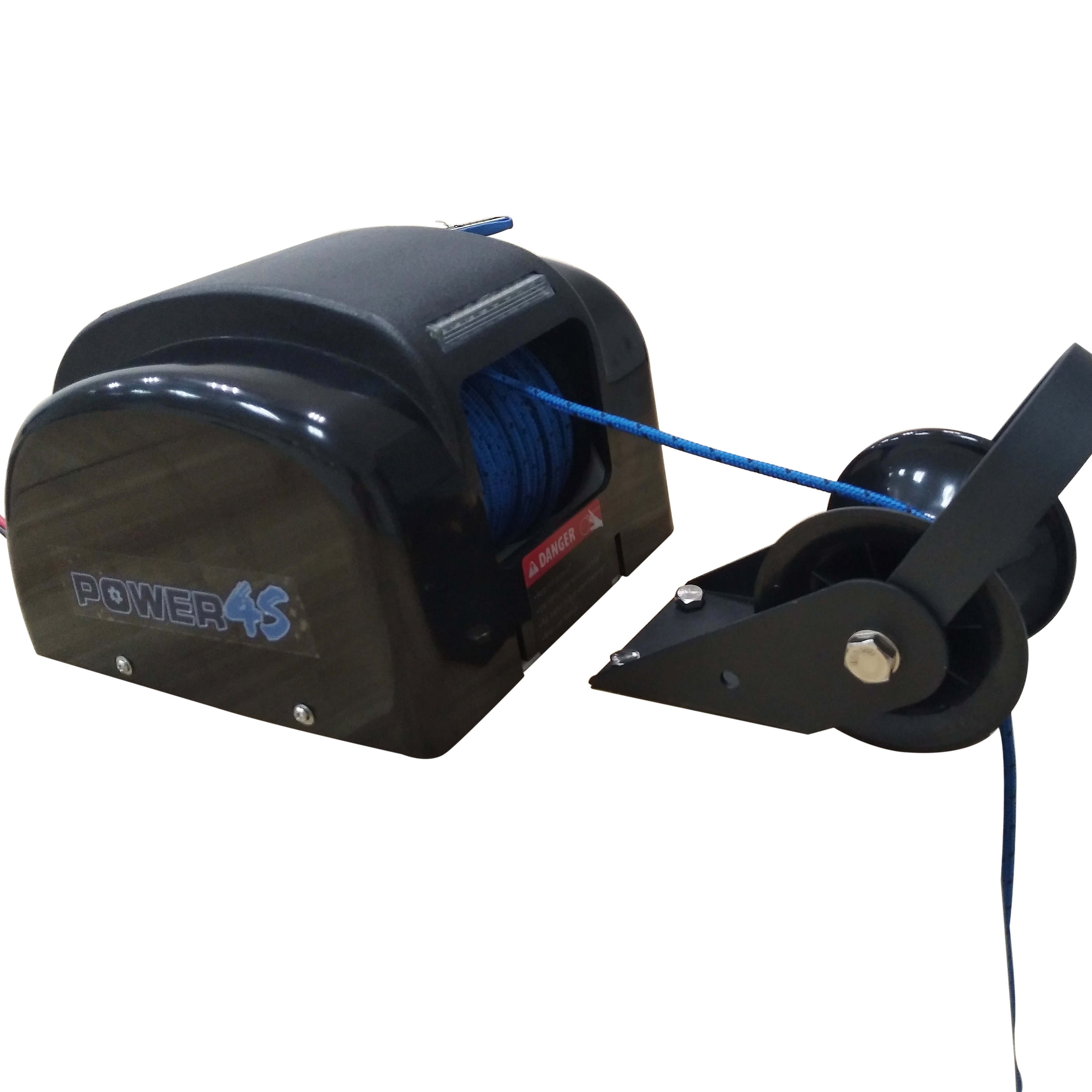 12V AutoDepoly Wireless Remote Control&Second Switch Kit Anchor Winch Windlass 45 Lb. Freshwater for Marine Boat Pontoon